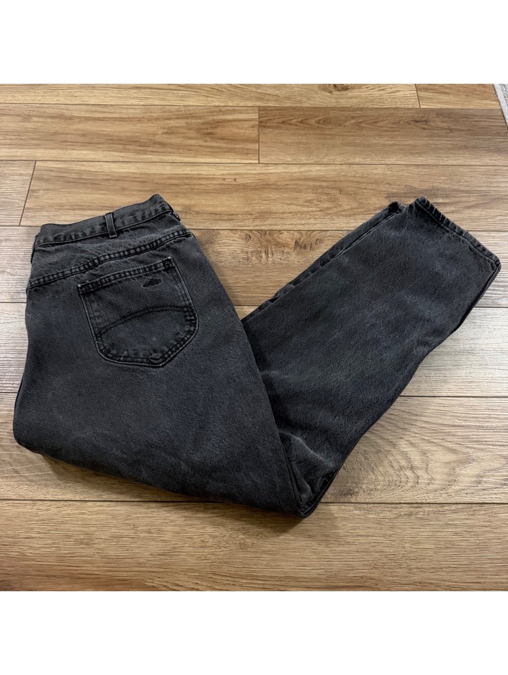 VTG 90s Chic Worlds Best Fit Black Mom Jeans Plus Size 22W High Rise Tapered 36
